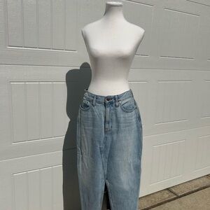 Madewell Light Blue Denim Pencil Skirt